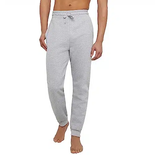 Hanes Men's Jogger Sweatpant with Pockets, Light Steel, X Large