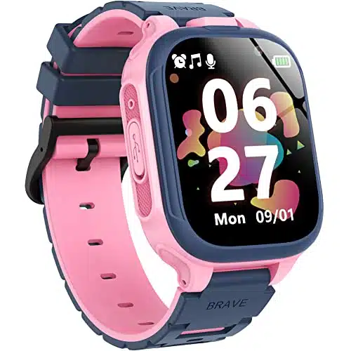 Kids Smart Watch Boys Girls with Games Dual Camera Touch Screen Music Player Video Recorder hr Pedometer Alarm Clock Calculator Flashlight Stopwatch Electronic Learning Education Toys