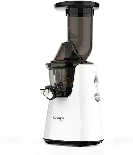 Kuvings Whole Slow Juicer Elite C   Higher Nutrients and Vitamins, BPA Free Components, Easy to Clean, Ultra Efficient , RPMs,White,Whilte