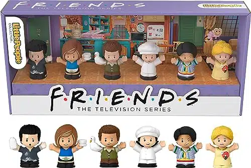 Little People Collector Friends TV Series Special Edition Figure Set for Adults & Fans, Characters in a Display Gift Package