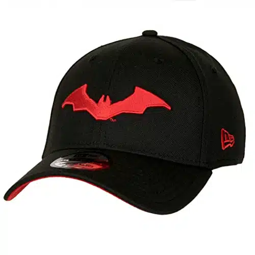 New Era Batman Movie Logo Thirty Fitted Hat Black, Medium Large