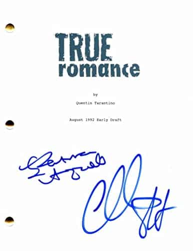 PATRICIA ARQUETTE & CHRISTIAN SLATER CAST SIGNED AUTOGRAPH TRUE ROMANCE FULL MOVIE SCRIPT MEDIUM, THE ACT, SEVERANCE, BOYHOOD, ESCAPE AT DANNEMORA, HOLES, INTERVIEW WITH THE VAMPIRE, MR ROBOT