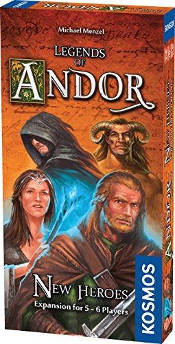Thames & Kosmos Legends of Andor New Heroes and Player Expansion Cooperative, Family, Strategy Board Game by Kosmos Expand The Award Winning Game Legends of Andor, Multi, ()