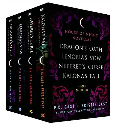 The House of Night Novellas, Book Collection Dragon's Oath, Lenobia's Vow, Neferet's Curse, Kalona's Fall