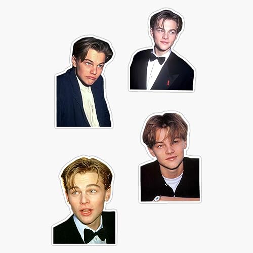 Young Leonardo Dicaprio Sticker Vinyl Waterproof Sticker Decal Car Laptop Wall Window Bumper Sticker