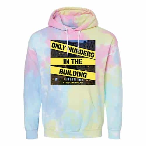 only murders in the building Podcast Logo Tie Dye Hooded Sweatshirt Medium
