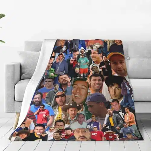 Adam Actor Sandler Blanket Super Soft Throw Blanket for Bed Couch Sofa xReversible Fluffy Plush Flannel Blankets and Throws Warm Fuzzy Comfy Decorative Blanket