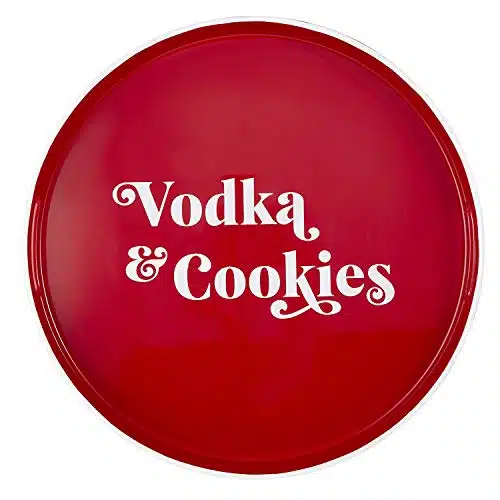 Creative Brands Santa Barbara Design Studio Sippin' Pretty Bar Tray, Diameter, Vodka & Cookies