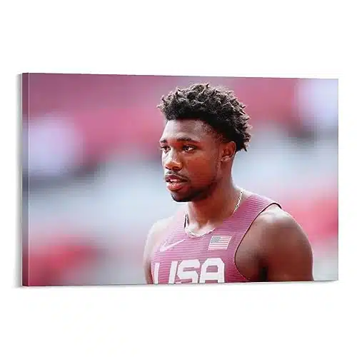 DLUCCA Noah Lyles Track And Field Athlete Poster () Canvas Wall Art Poster Decorative Bedroom Modern Home Print Picture Artworks Posters xinch(xcm)
