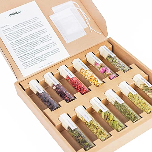 DO YOUR GIN BOTANICALS Gin Spices Gift Set for Adults Gift for Men & Women Father's Day Gift Bartender Gift Basket Herbs for Homemade Gin Natural Spices for DIY Gin Infusions