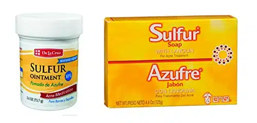 De La Cruz Sulfur Ointment and Sulfur Soap (Variety Pack)