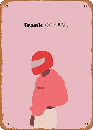 EICOCO Frank Ocean Frank Ocean Blonde Plaque Poster Metal Tin Sign x Vintage Retro Wall Decor