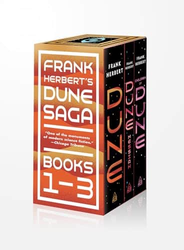 Frank Herbert's Dune Saga Book Boxed Set Dune, Dune Messiah, and Children of Dune