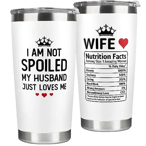 Gifts for Wife   Wife Gifts, Gifts for Her   Wedding Anniversary for Wife, Wife Birthday Gift Ideas, Valentines Day Gifts for Her, Wife Valentines Day Gifts   I Love You Gifts for Her   Oz Tumbler