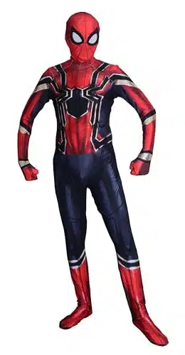 Halloween Superhero Costume Full Bodysuit Jumpsuit for Adult Kids