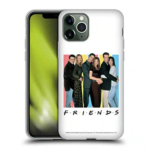 Head Case Designs Officially Licensed Friends TV Show Cast Logos Soft Gel Case Compatible with Apple iPhone Pro