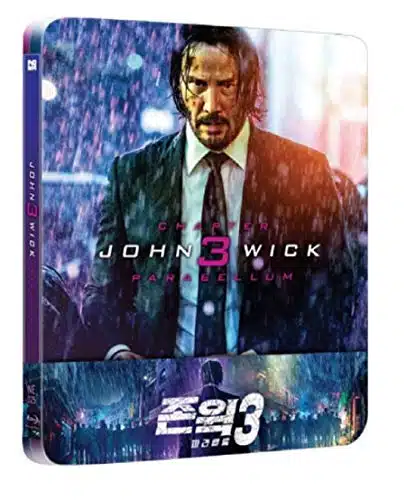 JOHN WICK CHAPTER PARABELLUM Premium Steelbook Qtr Slip Blu ray (Limited Edition Nova Novamedia Region Free Import)