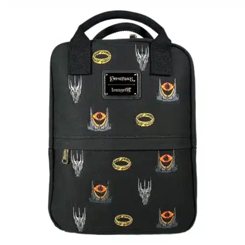 Loungefly GT Exclusive Lord of the Rings Sauron AOP Canvas Mini Backpack