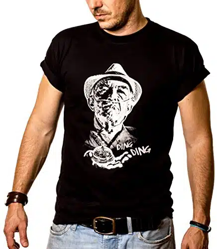 MAKAYA Men's T Shirt Hector Salamanca   Ding Ding Black Size M