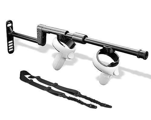 Magnetic VR Gunstock Oculus Quest , Upgraded Single Magnet Version Controller Stock RiflePistol Adapter Compatible for Quest . Compatible with Other Controller Accessories. in Changing Over