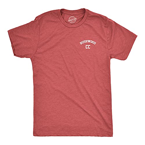 Mens Bushwood Country Club Shirt Golfing T Shirt Funny Tees Golf Gift for Dad Funny Mens Shirts for Movie Watchers with Golf Sayings Red XL