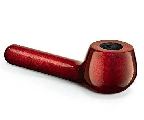 Mini Handmade Tobacco Smoking Pipe Model Suzi Mahogany Pear Wood Roots for smoke wooden bowl in Gift Box Great for Herbs Mini Puffs and smokes (Mahogany)
