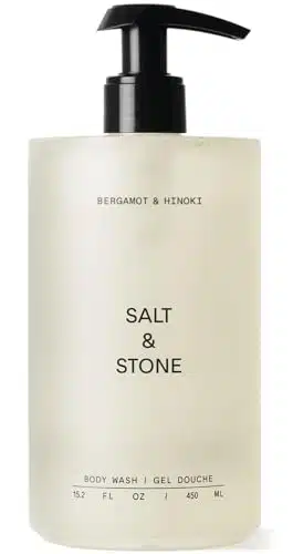 SALT & STONE Antioxidant Rich Body Wash   Bergamot & Hinoki  Cleanse, Nourish & Soften Skin with Niacinamide & Hyaluronic Acid  Free From Parabens, Sulfates & Phthalates (fl o
