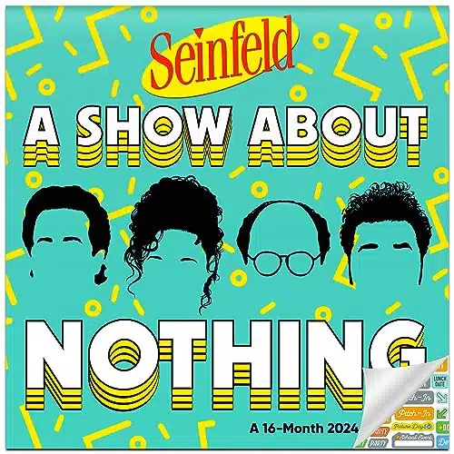 Seinfeld Calendar   Deluxe Seinfeld Wall Calendar Bundle with Over Calendar Stickers (Seinfeld TV Show Gifts, Office Supplies)