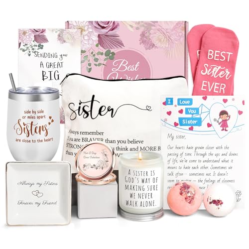 Sister Gifts from Sisters Sister Birthday Gift Ideas Gifts for Sister Birthday Gifts for Sister Pieces Birthday Gifts for Sister Big Sister Gift Unique Christmas G