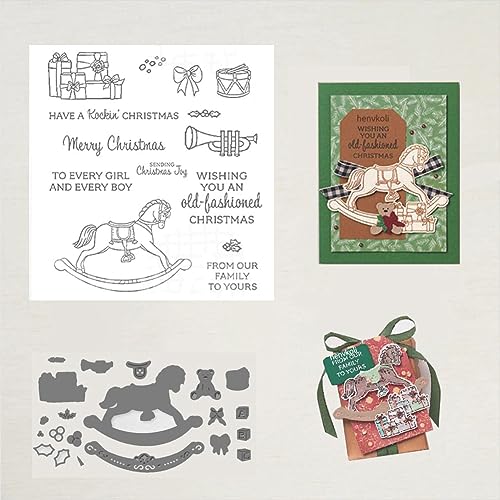 Stamps and Dies for Card Making Dies and Stamps for Card Making Supplies,Metal Cutting Dies Stamps Arts Supplies Silicone Gifts for Christmas,Thanksgiving,Halloween ()
