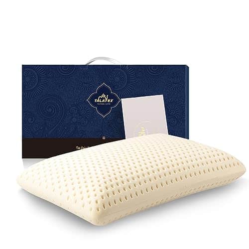 TalatexHome Talalay % Natural Premium Latex Pillow, Helps Relieve Pressure, No Memory Foam Chemicals, Perfect Package Best Gift with Removable Tencel Cover