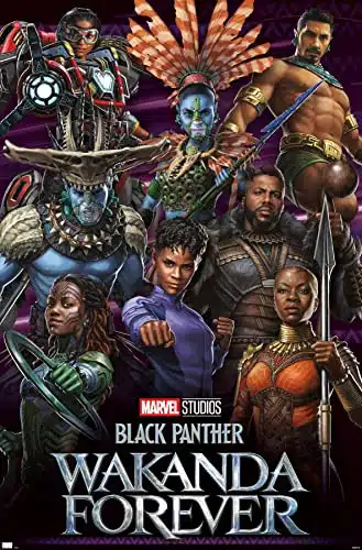 Trends International Marvel Black Panther Wakanda Forever   Group Wall Poster, x , Unframed Version