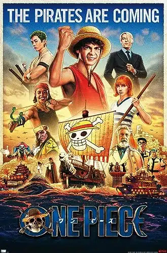 Trends International Netflix One Piece   Group One Sheet Wall Poster, x , Premium Unframed Version