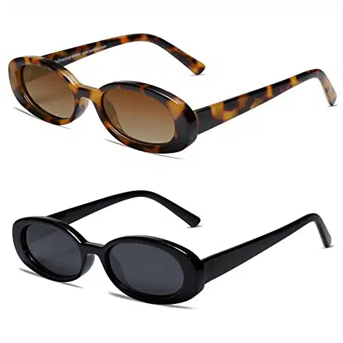 VANLINKER Polarized Retro Oval Sunglasses for Women and Men Small s Style VL
