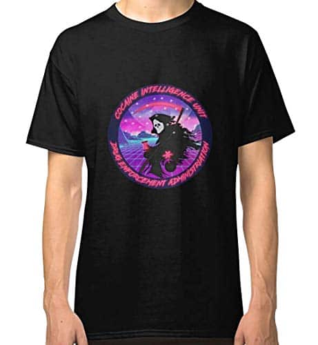 Alomama Men's Vaporwave Chapo Trap House C_O_C_A_I_N_E Intelligence Unit Classic Shirt Tank Tops Hoodie Sweatshirt X Large