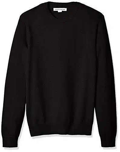 Amazon Essentials Men's Crewneck Sweater (Available in Big & Tall), Black, XX Large