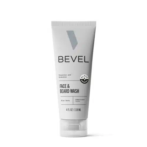 Bevel Face & Beard Wash with Witch Hazel and Aloe Vera to Cleanse, Hydrate and Brighten Skin, Fl Oz