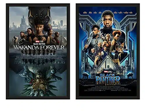 Black Panther Wakanda Forever Posters, Set of ovie Posters, Wakanda Forever Poster, Black Panther Poster, Black Panther II Poster, Sequel of Black Panther (x)