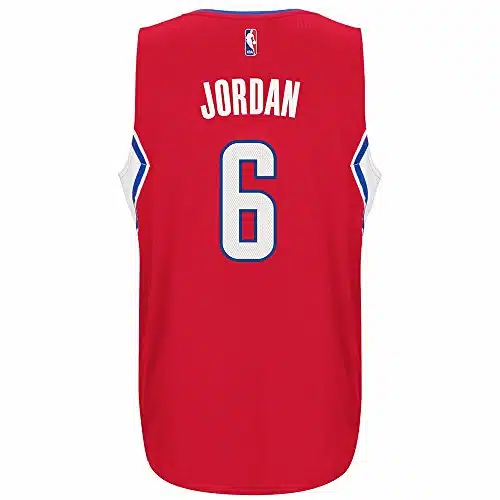 DeAndre Jordan Los Angeles Clippers Adidas Swingman Jersey Red (Large)