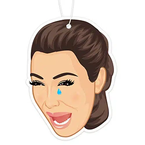 Kim Kardashian Crying (Tears Scented) Parody Car Air Freshener, Kraft Packaging, Long Lasting Scent