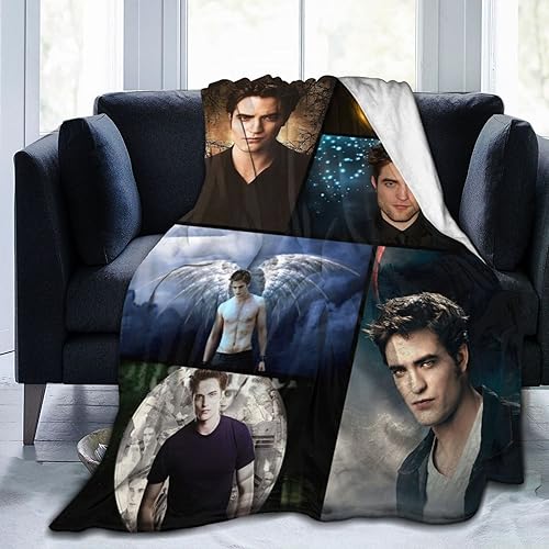 LJYHLAA Super Soft Edward Blanket Cullen Robert Light Plush Bed Pattinson Blanket Suitable Bedroom Living Room Sofa Warm Blanket X