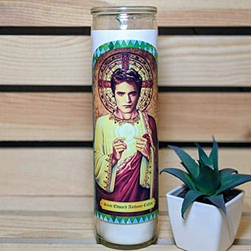 Saint Edward Cullen Celebrity Prayer Candle Edward Cullen Candle Robert Pattinson Gift Twilight Movie Gift