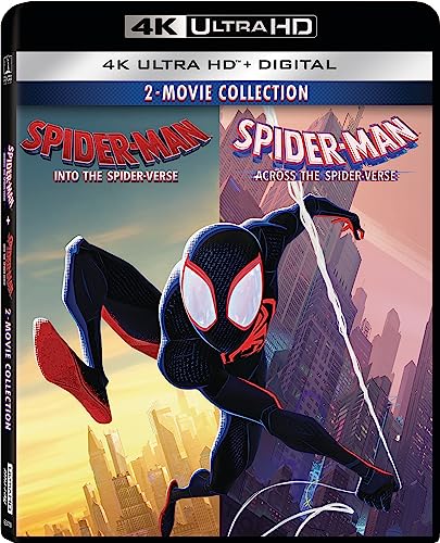 Spider Man Across The Spider Verse Spider Man Into The Spider Verse AMZ Multi Feature (Disc) UHD + Digital (Amazon Exclusive)