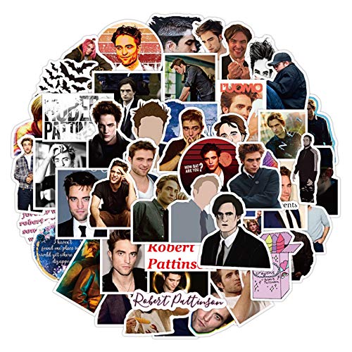 Stickers pcs for Travel Case, Waterproof Vinyl Decal for Teen Water Bottle, Laptop, Skateboard, Computer, Bike (Robert Pattinson)