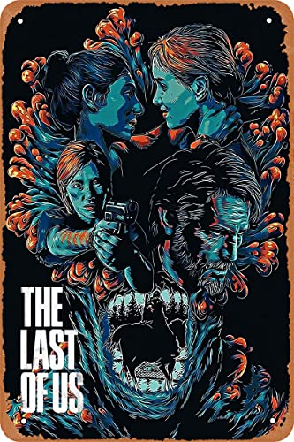 TersShawl The Last of Us Video Game Poster Vintage Metal Tin Sign xinch