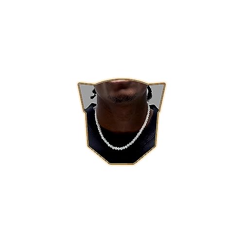 Zeffy Pearl Necklace for Men, mm White Beaded Necklace Faux Pearl Choker Necklace Trendy Jewelry Gifts for Men Women