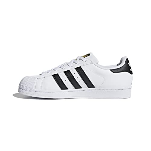 adidas Originals mens Superstar Sneaker, WhiteCore BlackWhite,