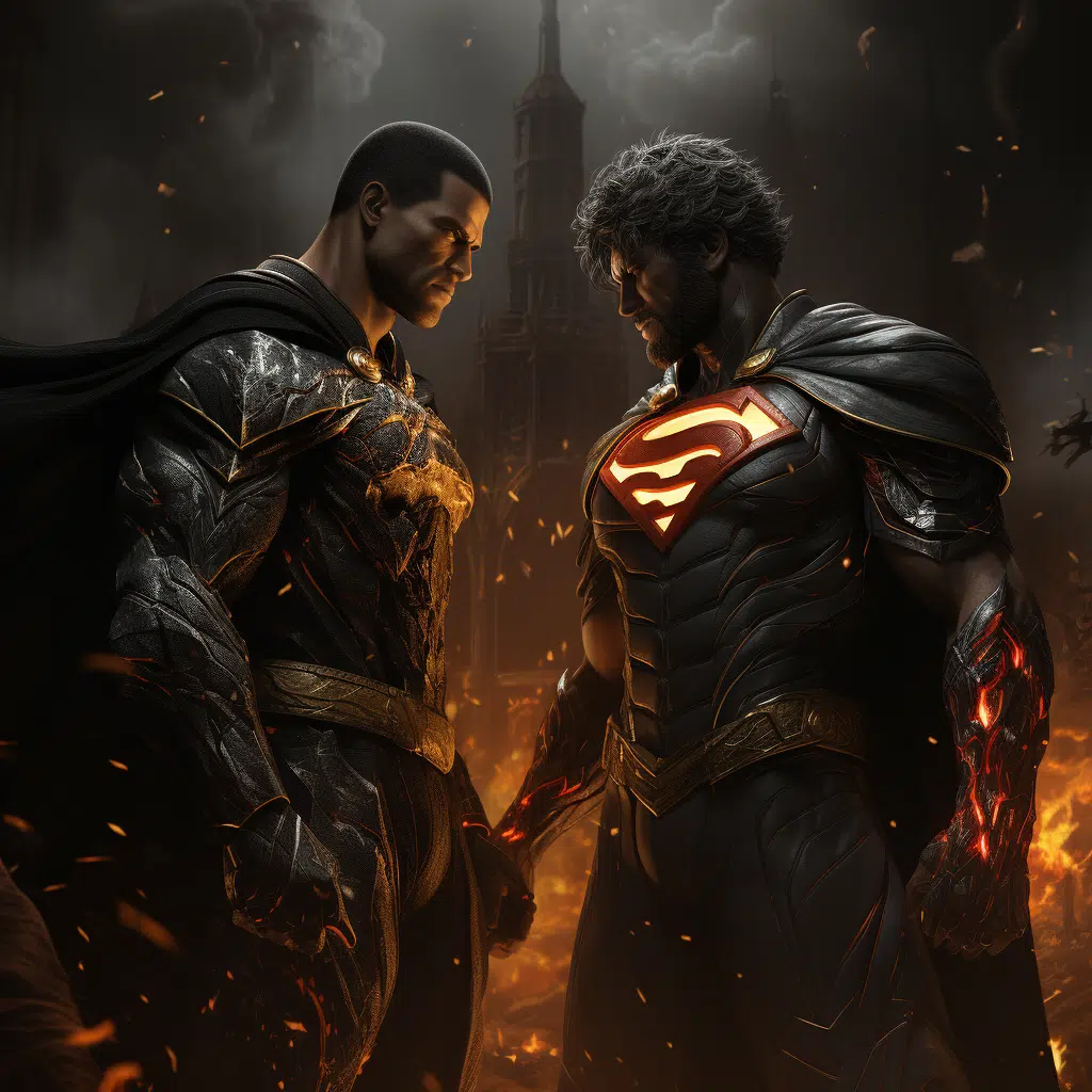 black adam vs superman