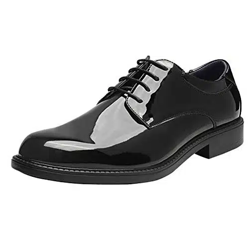 Bruno Marc Men's Downing Black Pat Leather Lined Dress Oxford Shoes Classic Lace Up Formal  US