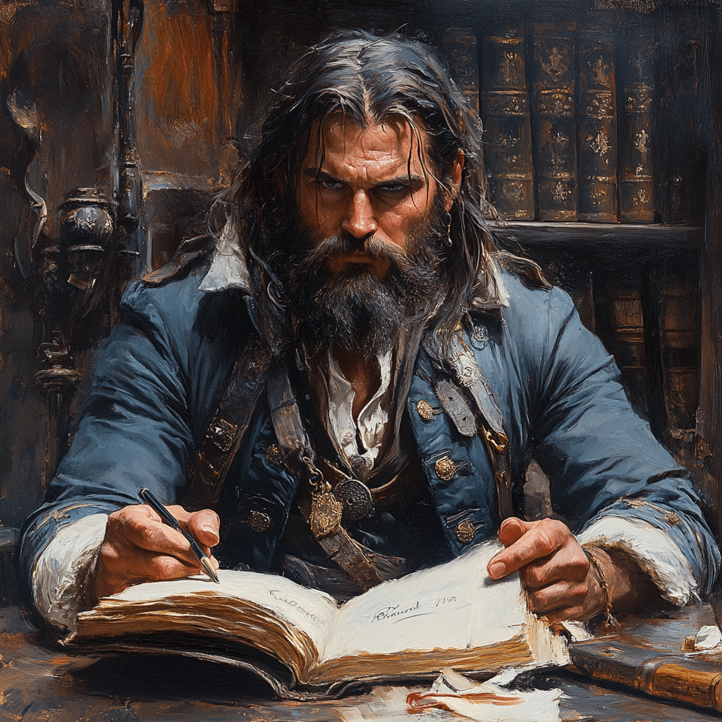 blackbeard writing